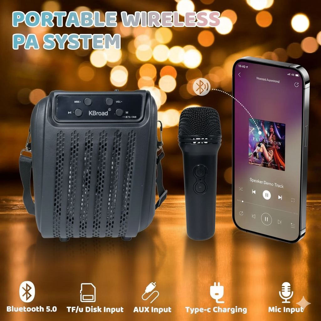 KBroad party speaker KTS-1916 Bluetooth Speaker with Microphone