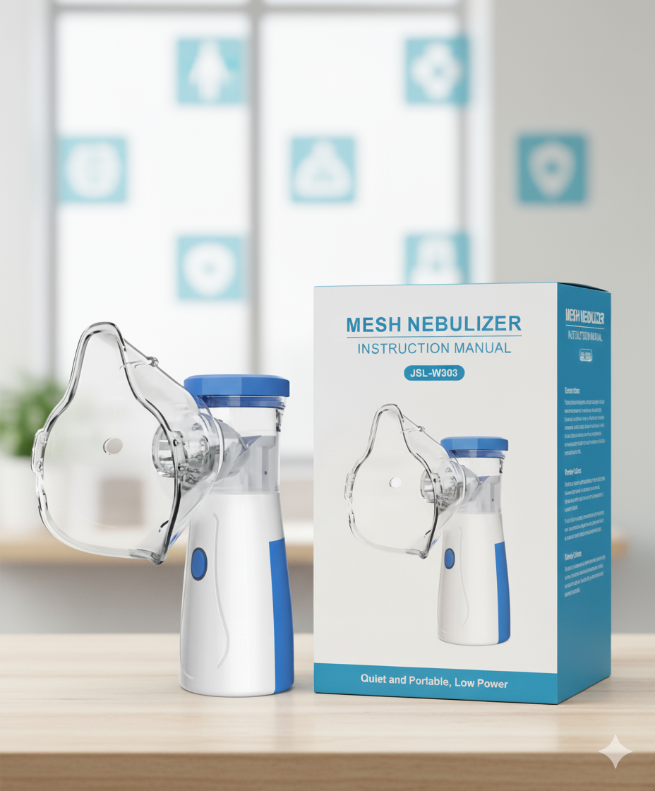 রিচার্জেবল পোর্টেবল মেশ নেবুলাইজার