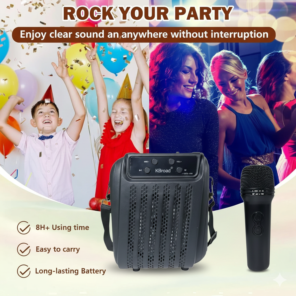 KBroad party speaker KTS-1916 Bluetooth Speaker with Microphone