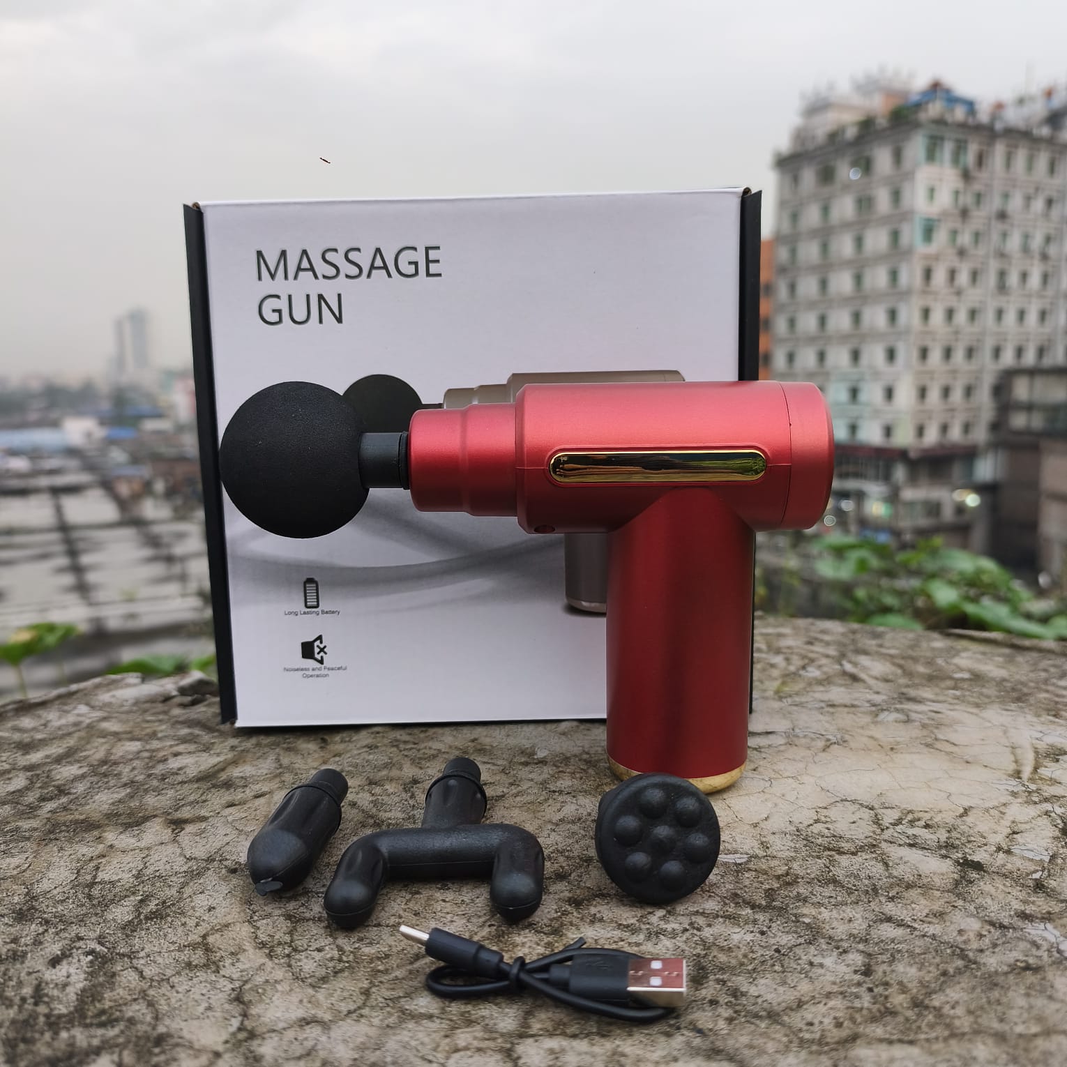 (মেসেজ গান)Massage gun offers a professional-grade massage experience
