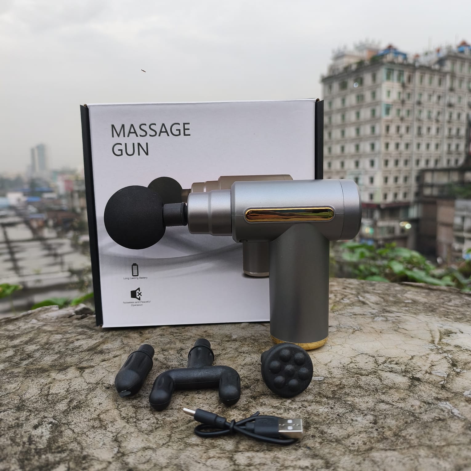 (মেসেজ গান)Massage gun offers a professional-grade massage experience