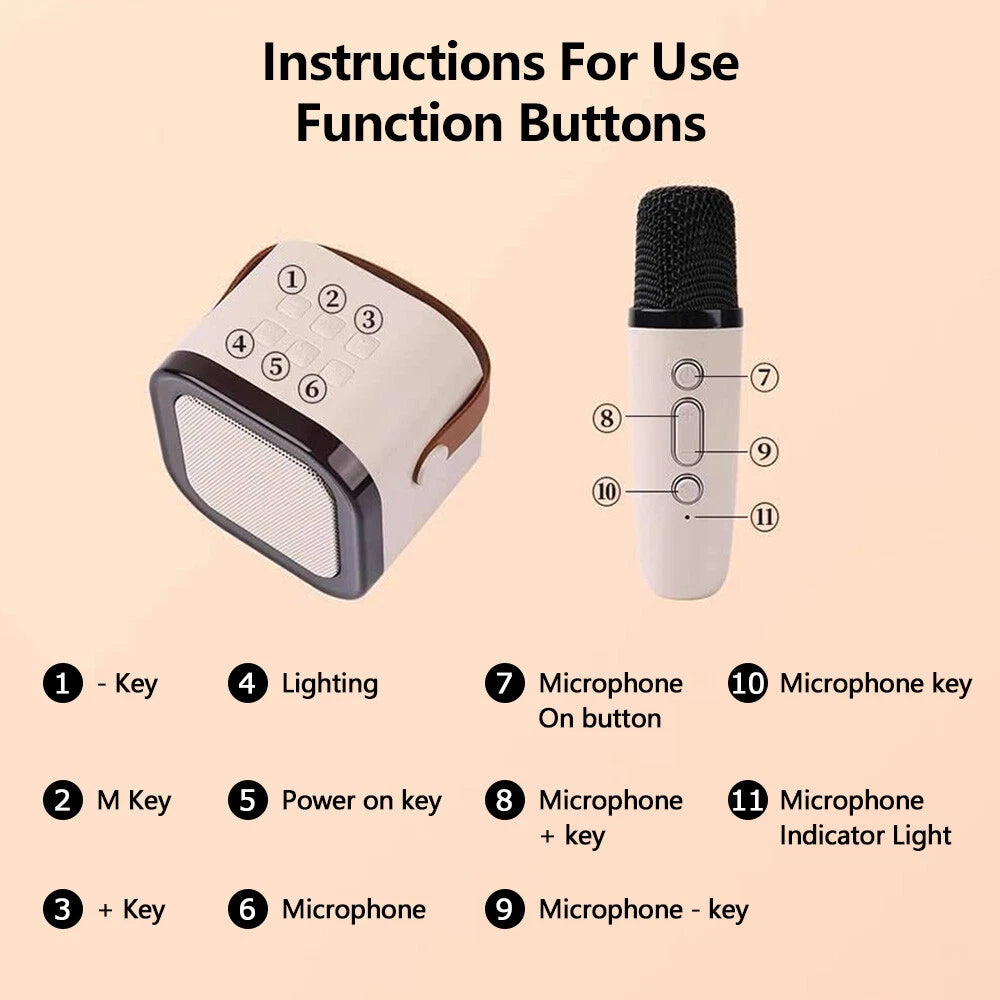 K12 Pro Wireless Mic Speaker